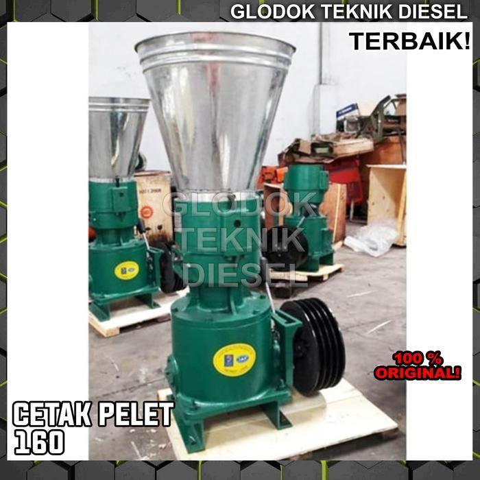 Mesin Pencetak Pakan Ikan KL 160 KG + Engine Bensin / Diesel Pelet - Tanpa Penggerak