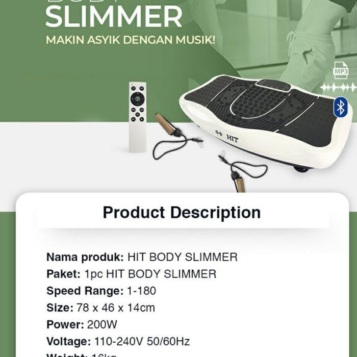 Alat Olahraga Hit Body Slimmer Pelangsing Tubu Getar Penghancur Lemak