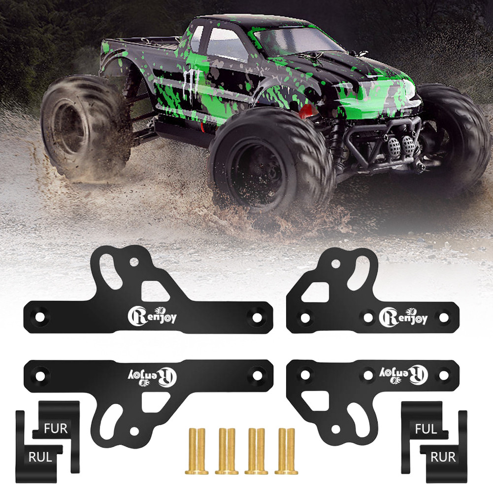 CNC Aluminum Shock Flex Blades Holder Absorber Mount Damper Holder Absorber Mount for SCX24 1/24 RC