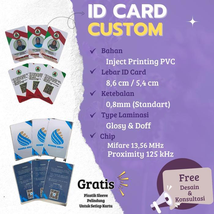 "New" ID CARD RFID / CETAK ID CARD KARYAWAN RFID / PROXIMITY, MIFARE