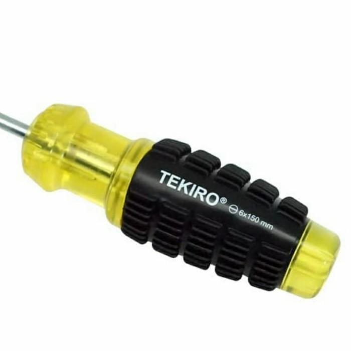 "New" TEKIRO OBENG GAGANG KARET 6MM ORIGINAL TEKIRO - OBENG PLUS OBENG MIN ORIGINAL TEKIRO