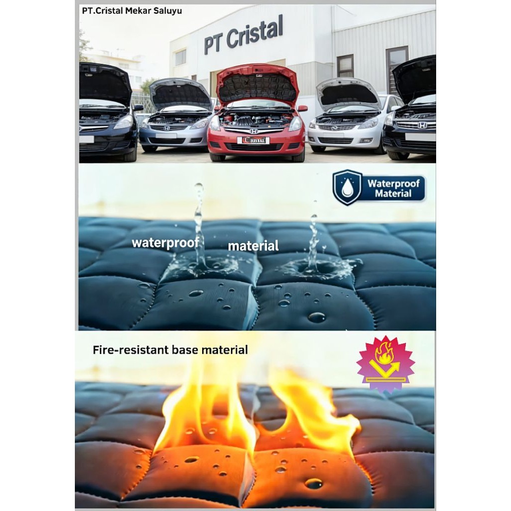 Original Peredam Kap Mesin SUZUKI ESCUDO / VITARA 93/97/05 Premium Anti Panas CristalShield Bonus Kl
