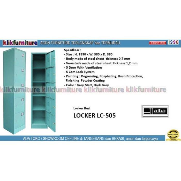 ` LC 505 New ALBA Lemari Locker Besi 1 Pintu