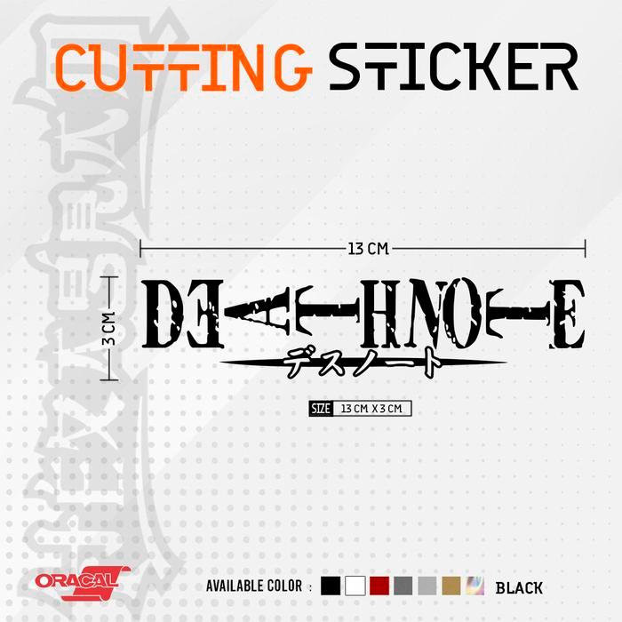 Cutting Sticker Anime Death Note Stiker Cutting Manga Death Note