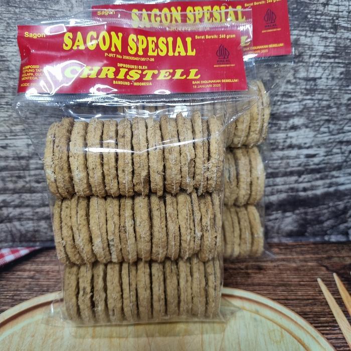 Kue Kering Sagon Spesial Christell Sagon Kelapa Oleh-Oleh Khas Bandung