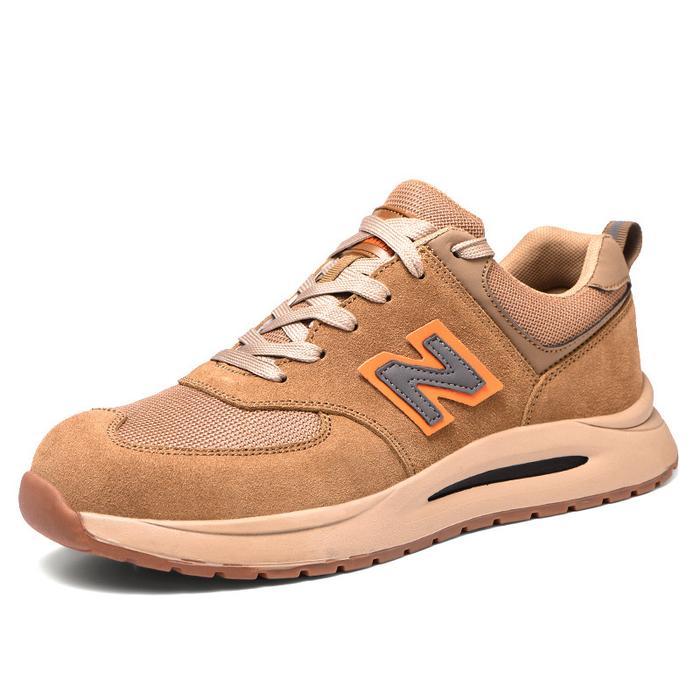 Sepatu Safety Model Sporty Anti Paku dengan Toe Cap Baja dan Sol Anti-Slip - Boots, Kerja