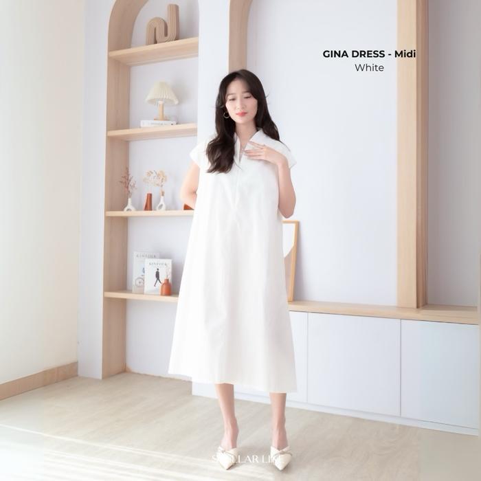 DresQuu- [Stellar] - Dress Gina Katun Jepang Premium