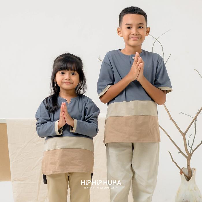 HipHipHuka - Baju Muslim Anak Cowok Cewek Kaos Koko Kurta Tunik Casual Nirwana Series