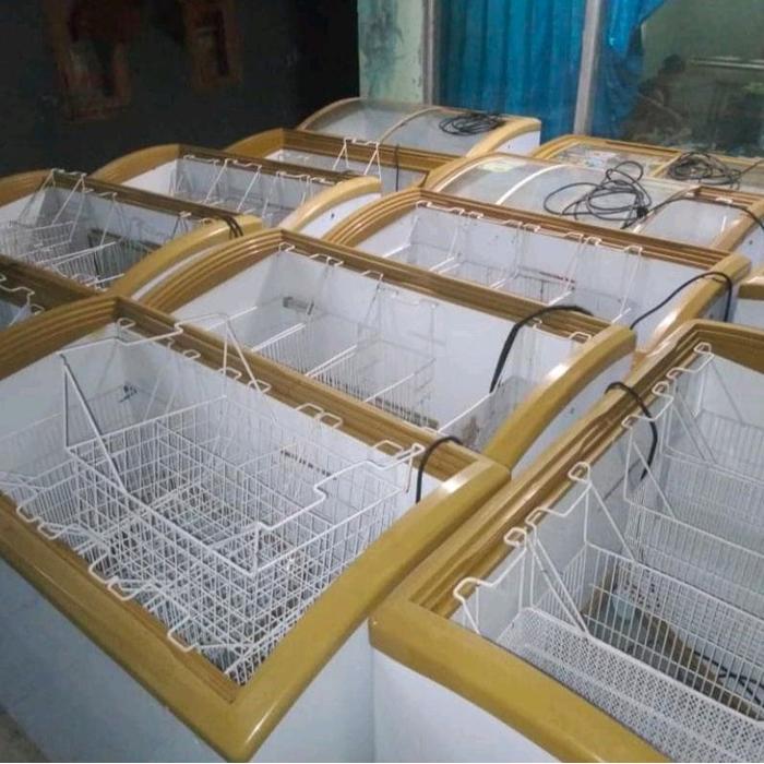 freezer kaca aucma dan haier