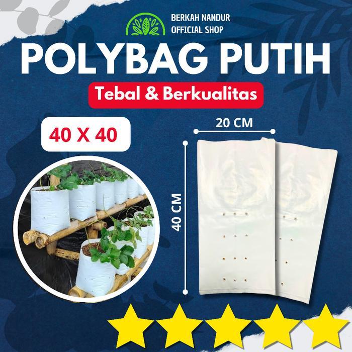 Polybag Putih 40 x 40 Polybag Melon Polybag Cabe Polybag Hidroponik per pcs