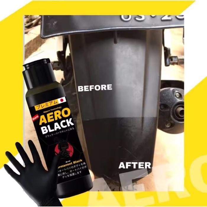 Penghitam Body Motor Permanen alfaro black / aero black / penghitam motor / trim restorer / black
