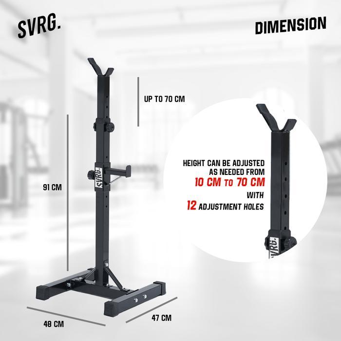 SVRG. Squat Rack Stand Adjustable Squat Rack Squat Stand