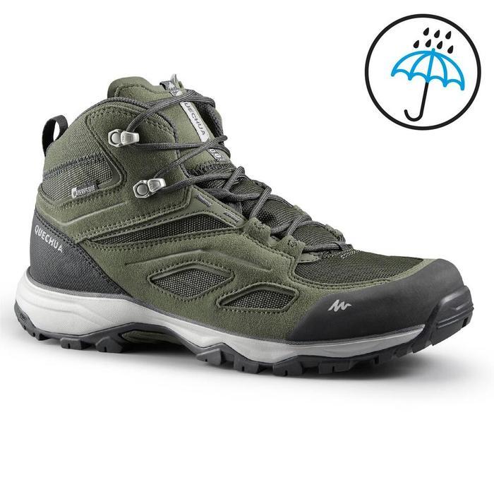 Decathlon Quechua Sepatu Gunung Pria MH100 Decathlon QUECHUA Sepatu hiking gunung tahan air pria-