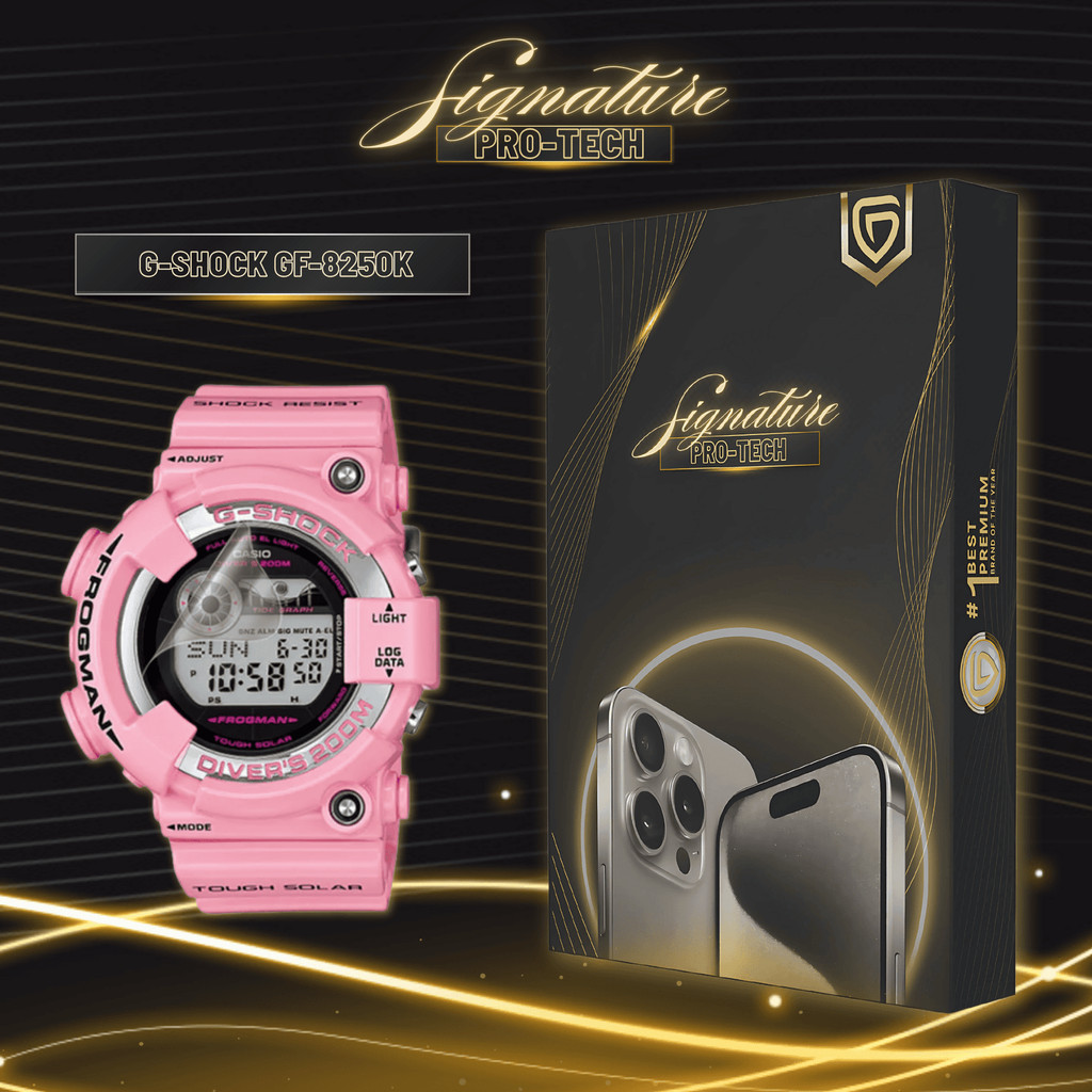 GETSO SIGNATURE PRO-TECH - Premium Anti-Scratch Protector for Casio Smartwatch G-Shock GF-8250K / Sc