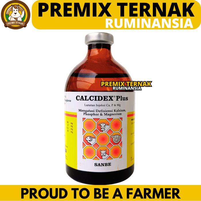 CALCIDEX PLUS 100 ML - OBAT TERNAK LUMPUH ATASI HIPOKALSEMIA HIPOMAGNESIA SAPI KERBAU KAMBING DOMBA