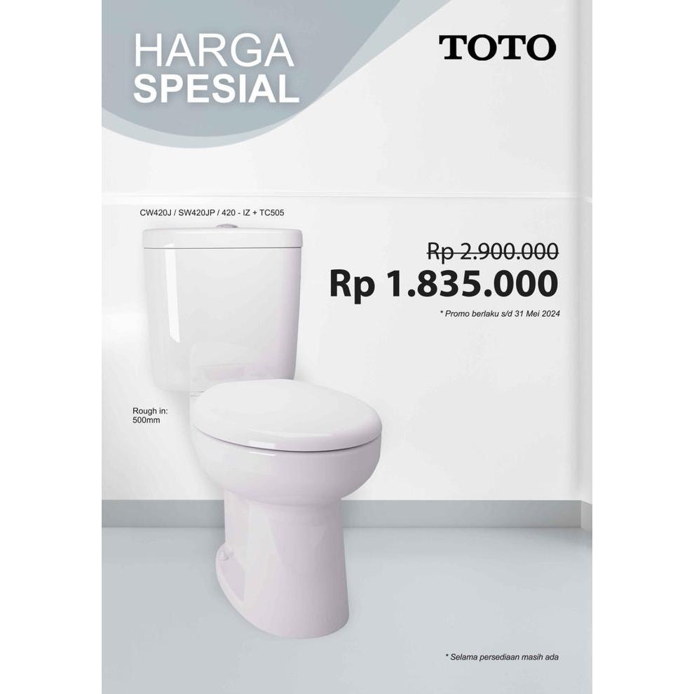 CLOSET KLOSET TOTO CW420J / SW420JP / 420-IZ + TC505 (TUTUP BIASA)