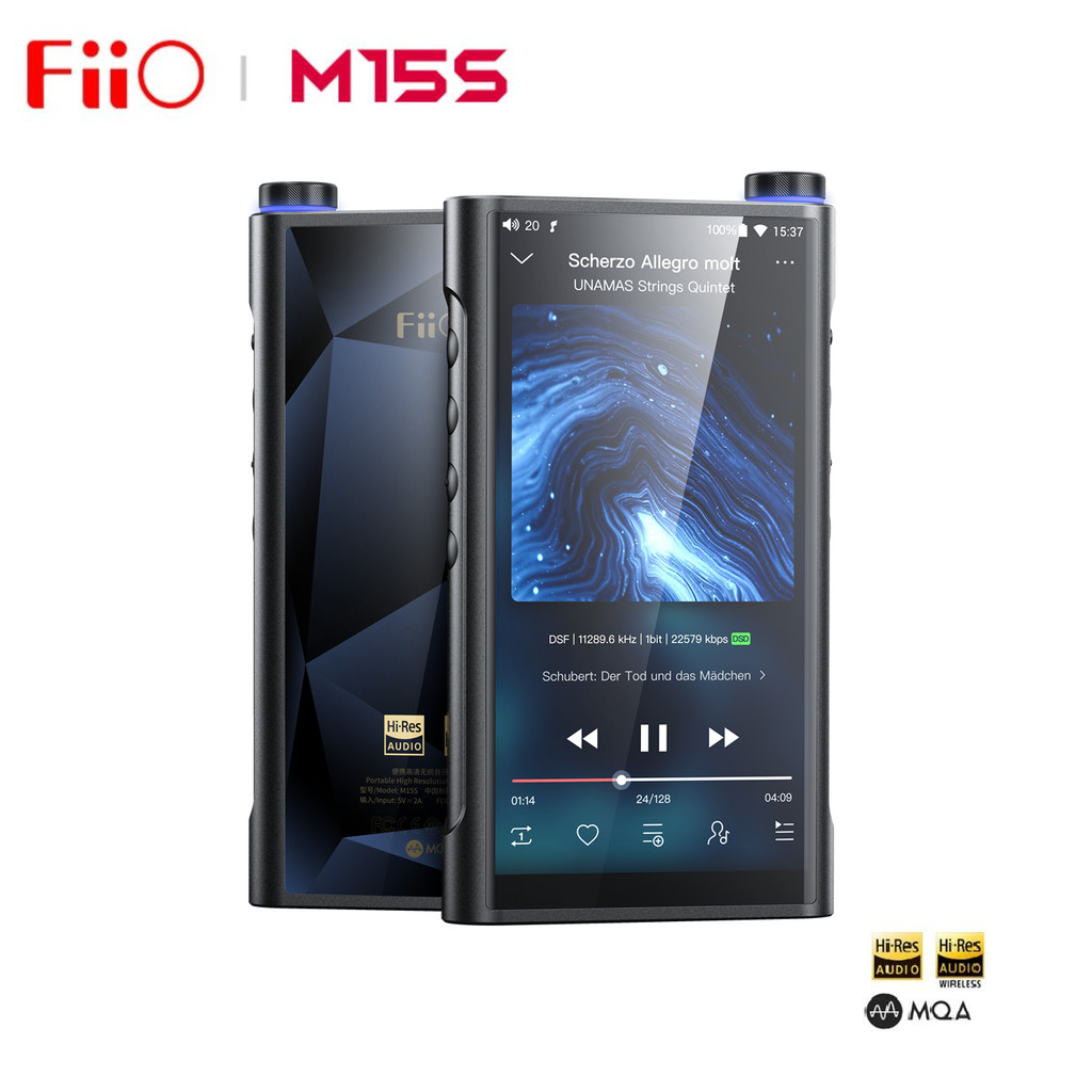 FiiO M15S Hi-Res Audio Android10 Music Player Snapdragon 660 with ES9038PRO 5.5inch MP3 Player