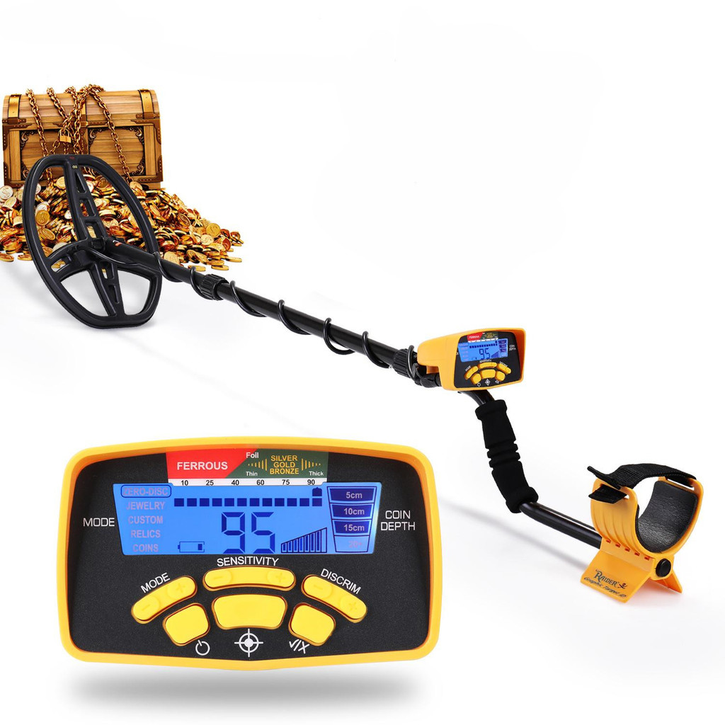 . Professional Metal Detector Md 6450 With Digital Display Light Gold -