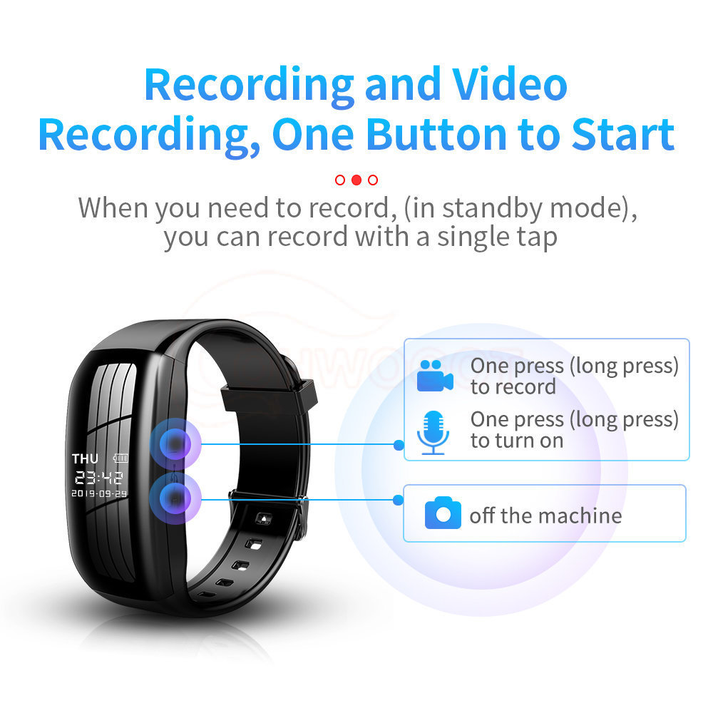 . Mini Camera Smart Watch 1080P Hd Dv Digital Video Voice Recorder -