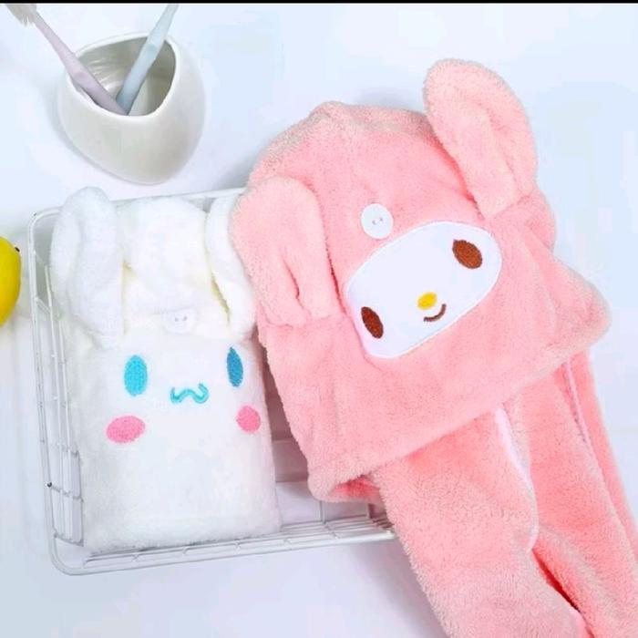 Terlaris Sanrio Handuk Keramas / Topi Keramas / Handuk Kepala Karakter / Handuk Rambut Anak / Handuk