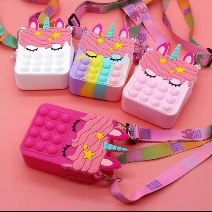 SIAPKIRIM Tas anak pop it unicorn sling bag grade A PRemium READY STOCK