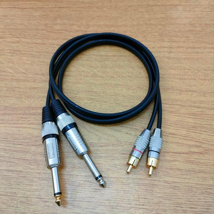 Kabel Audio Mixer Jack Akai to Jack Rca / Kabel Audio Jack Rca to Akai