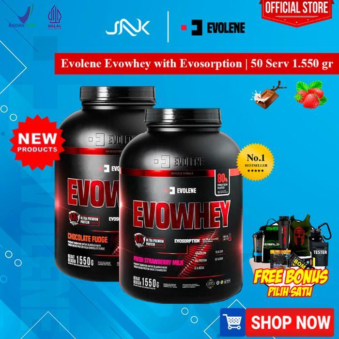 Ready Evolene Evowhey With Evosorption 1550Gr 50Serv Whey Protein Concentrate Isolate Hydrolized