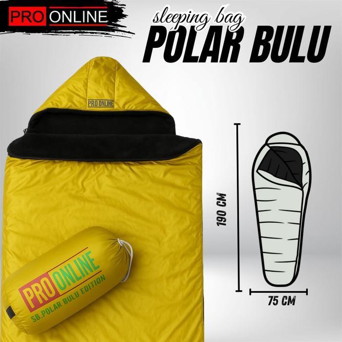 Eiger - Sleeping Bag Bulu Premium super tebal Selimut Tidur Camping