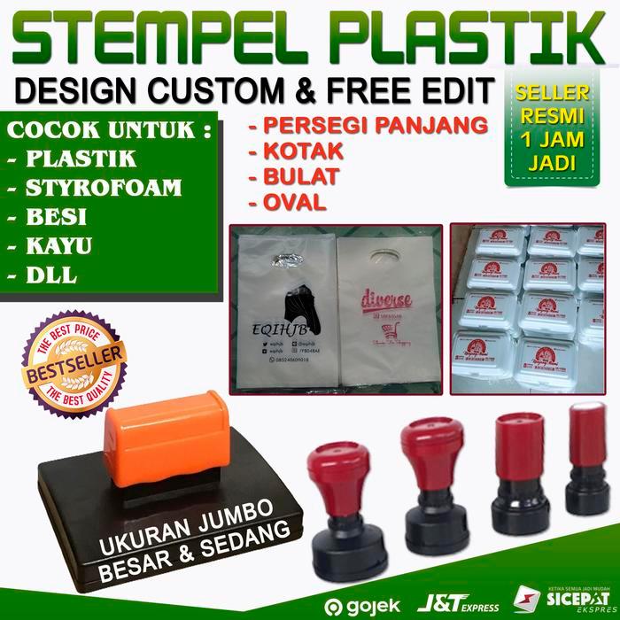NEW - STEMPEL PLASTIK TINTA PERMANENT WATERPROOF COCOK UNTUK PLASTIK STEROFOAM BESI KAYU POLYMAILER