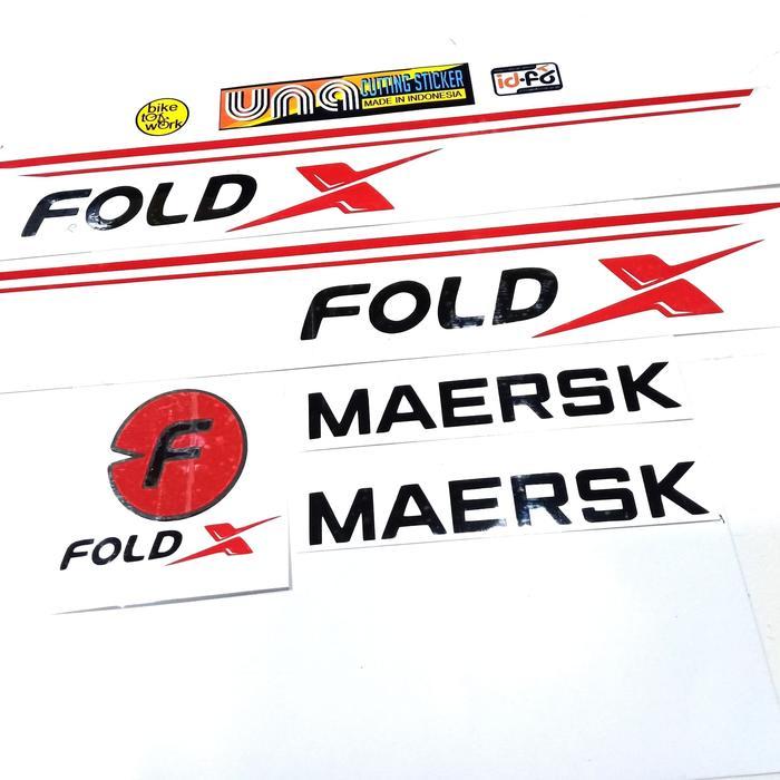 stiker sepeda fold X sepeda lipat gowes MTB bike to work frame *