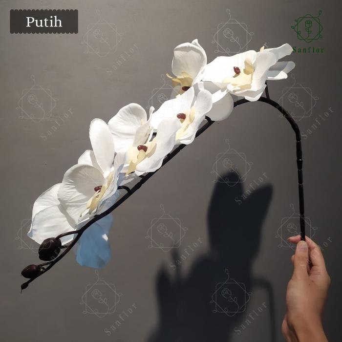 Ada Stok BUNGA ANGGREK KAIN/ANGGREK KAIN 9KUNTUM/BUNGA ANGGREK PALSU/ANGGREK ARTIFICIAL