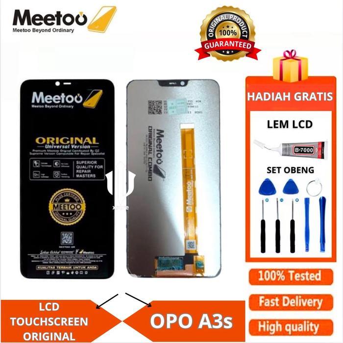 Lcd Touchscreen Opo A3s Fullset Original Free Lem Obeng/Lcd Original Opo A3s *