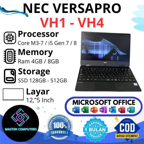 Laptop NEC Versapro PC-VKT13HZG4 Core i5 Gen 8 Ram 8 / 128 / 256GB / 512GB Layar 12,5 Inch FHD - i5G
