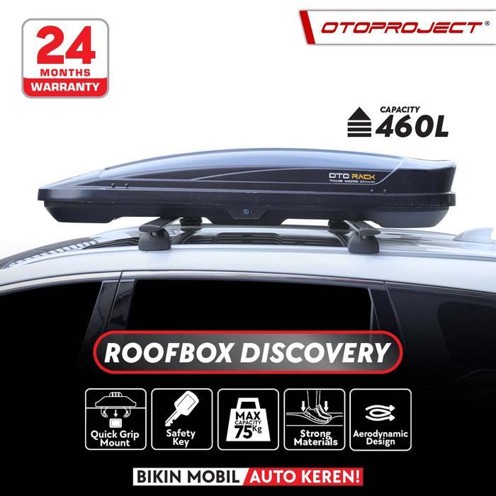 Otoproject - Roof Box Otorack Discovery Glossy Black Box Bagasi Atas Mobil