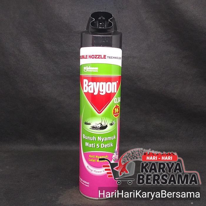` ANTI NYAMUK INSEKTISIDA BAYGON AEROSOL FLOWER GARDEN 450ML