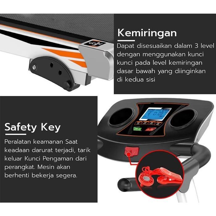 Bettergrow Treadmill Listrik Treadmill Elektrik Alat Olaharga Gym Lari Walking Pad Running Pad