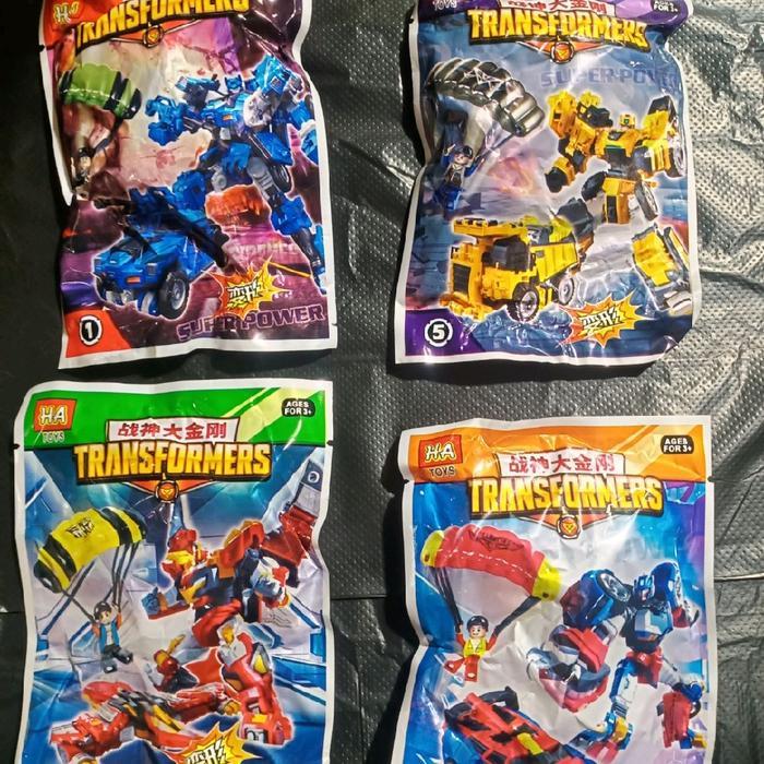 Premium ( 50 Pcs ) Robot Bongkar Pasang Isi 50 Pcs / Mainan Gundam Robot Rakit Harga Pedagang Mainan