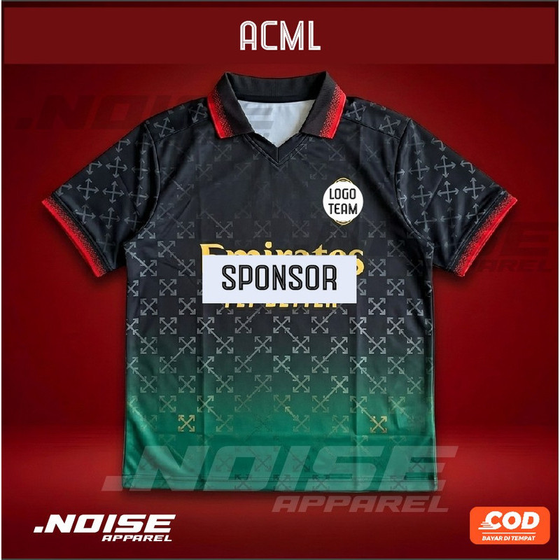 NOISE APPAREL  Jersey retro berkerah satuan full printing jersey classic  Custom baju olahraga mirip