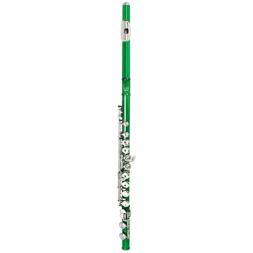 . Slade Cross Flute 16 Holes Closed Hole Green Transverse Flute C Tone -