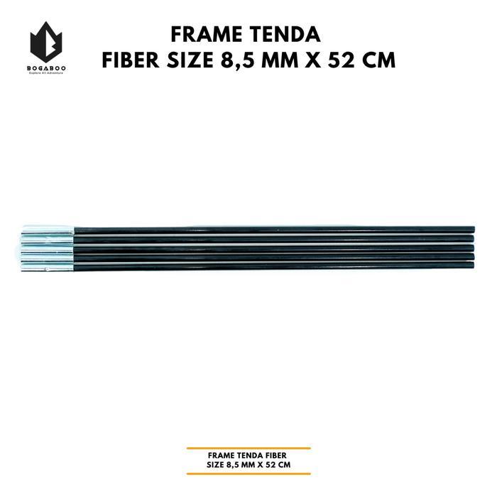 1 BATANG - Frame Tenda Fiber Size 8,5 mm x 52 cm - Frame Fiber
