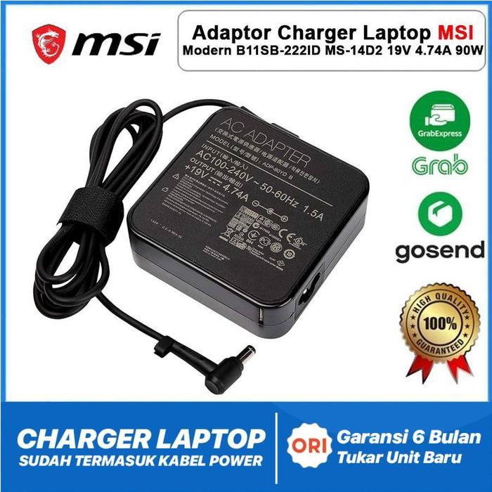 Charger Adaptor MSI Modern 14 B11SB-222ID MS-14D2 19V 4.74A 90W NEW