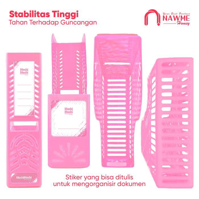 FILE BOX MOSHI FOLDER STORAGE ELEGAN TEMPAT PENYIMPANAN DOKUMEN KERTAS ARSIP BUKU MAJALAH
