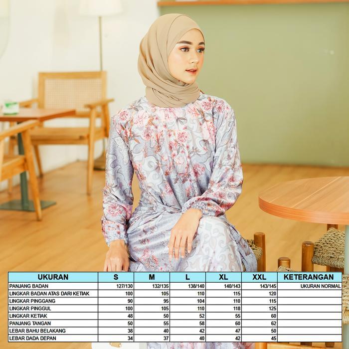 Gamis Satin Silk Premium Motif - D#792