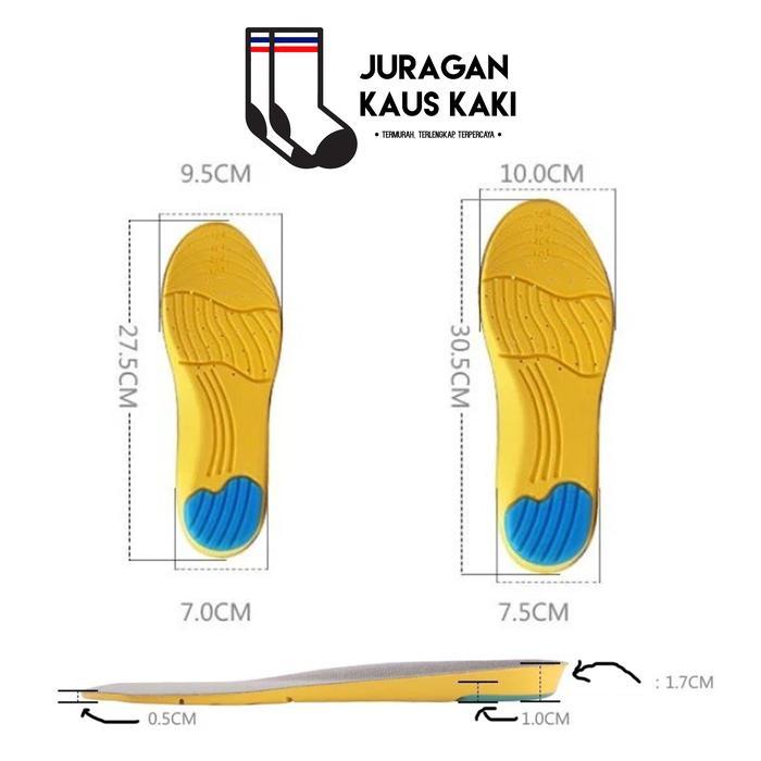 Memory Foam Insole Sepatu Shoe Pad Empuk Sneakers Sport
