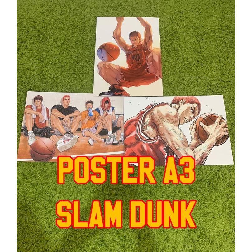 Poster Anime Slam Dunk ukuran A3