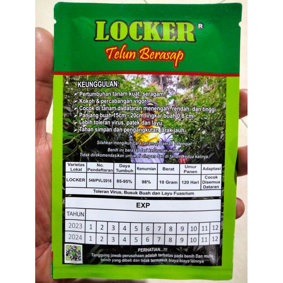 Terangbenderangshop Benih Cabe Merah Keriting Locker 10 Gram - Cmk Locker - Bibit Cabe Cabai Locker