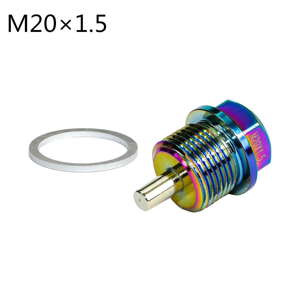 M20*P1.5Mm Aluminum Neo Chrome Magnetic Oil Drain Plug Oil Drain Bolt /Oil Sump Drain Plug For Most
