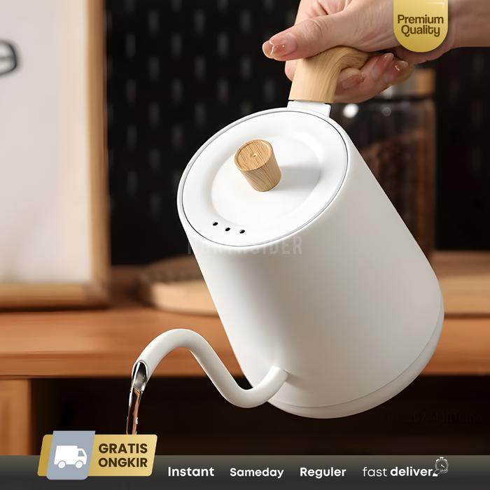 Jinsei Teko Kopi Electric Gooseneck Coffee Kettle Japanese Zk-Kh202