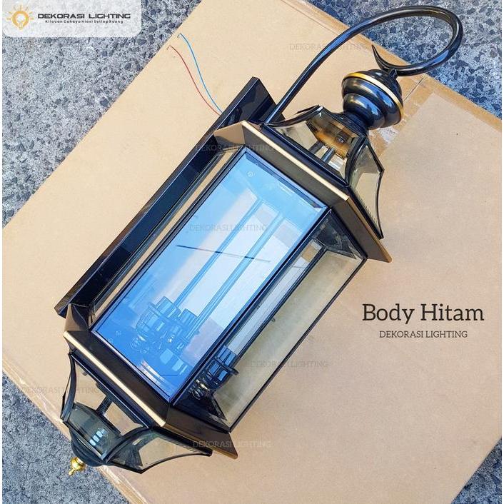 Lampu dinding kuningan modern mewah waterproof outdoor teras dekor
