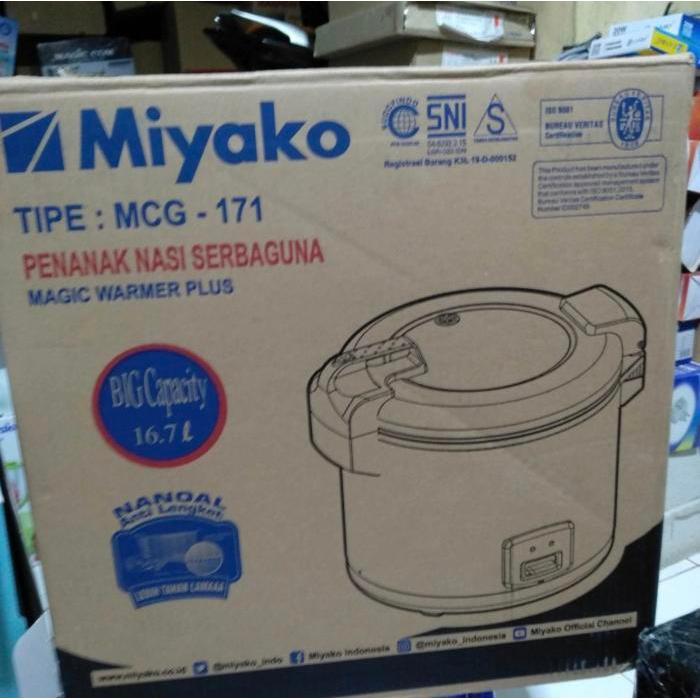 Magic Com JUMBO Miyako MCG-171  Panci Nanoal Anti Lengekt MCG171 Penanak Nasi Komersil MCG 171 Garan
